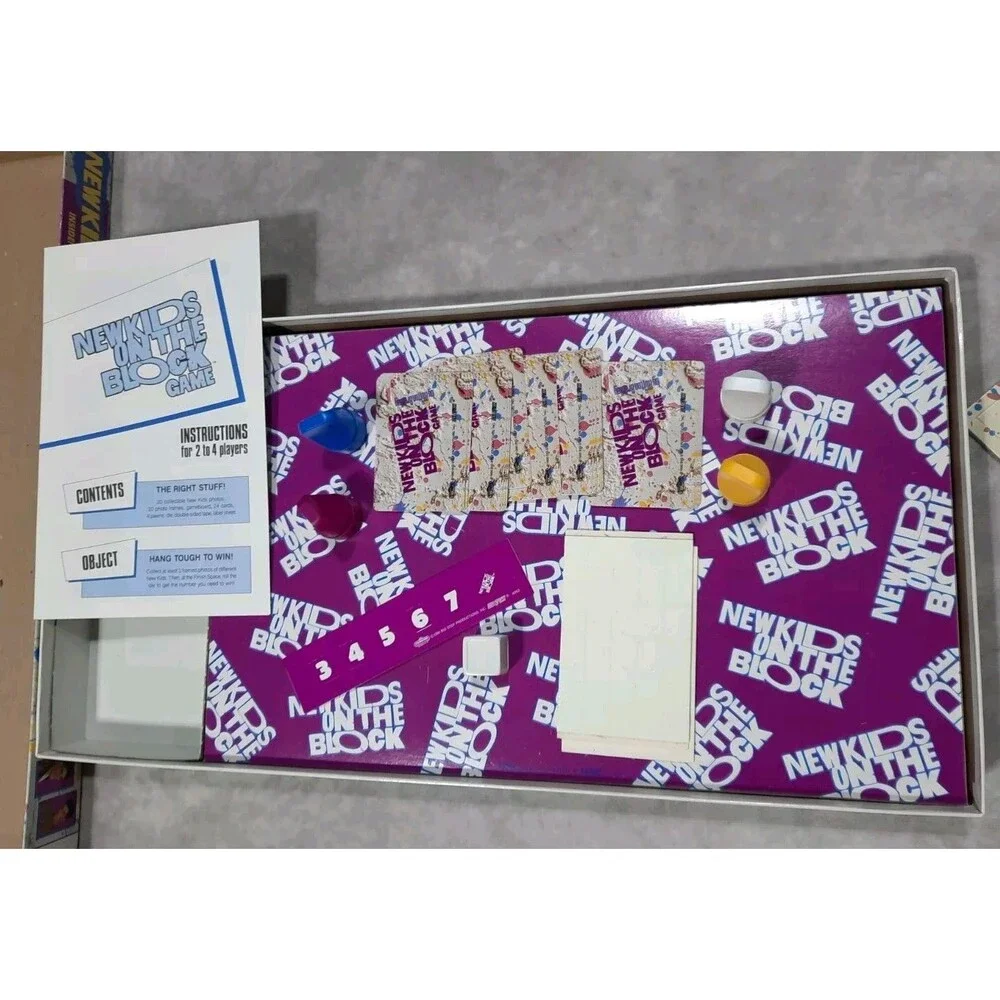 New Kids On The Block Vintage Milton Bradley Board Game - Cards Not Punched Out